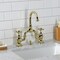 Kingston Brass Bridge Bathroom Faucet with Brass Pop-Up, Polished Brass KS7992AX - alternate 4